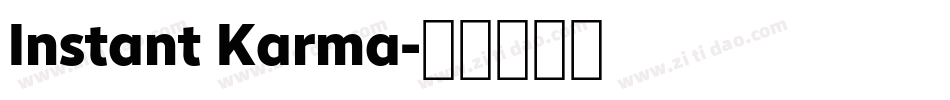 Instant Karma字体转换